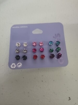 claires stud earrings set