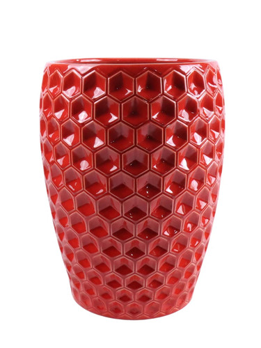 Vase Venini Opalino Rosso – Verre De Murano, 36 Cm, Cod. 706.22, Neuf Sous Emballage