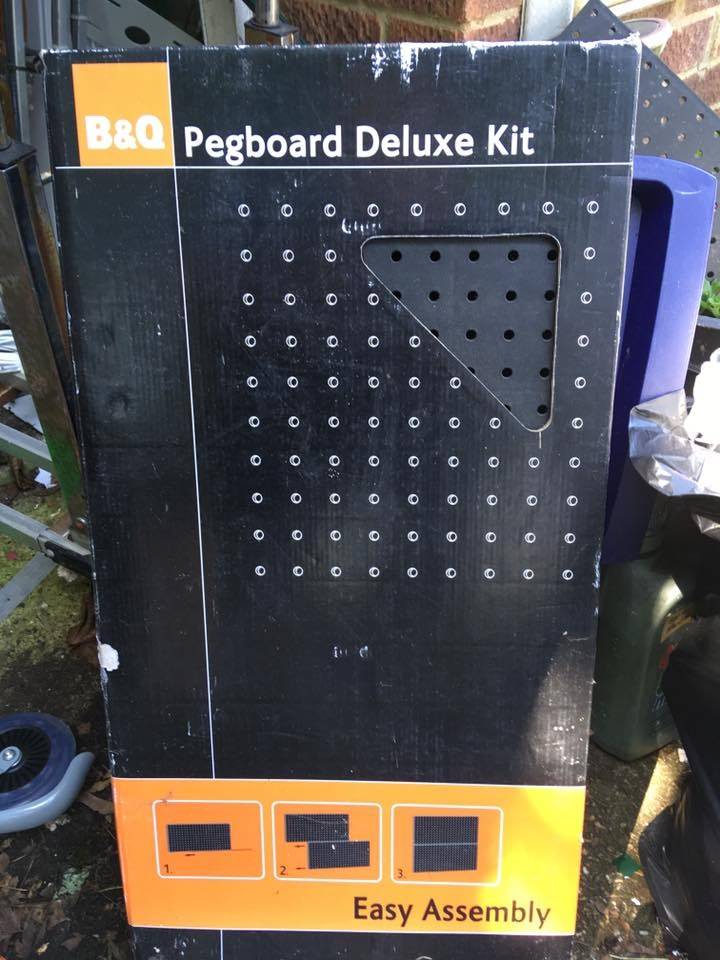 New Sealed B&Q Deluxe Pegboard with all the extras in Corfe Mullen