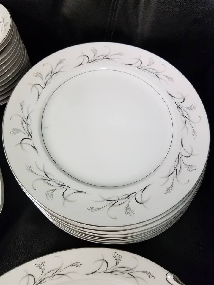 Harmony House Platinum Garland 3541 China Dishes Service12 +serving +108pc