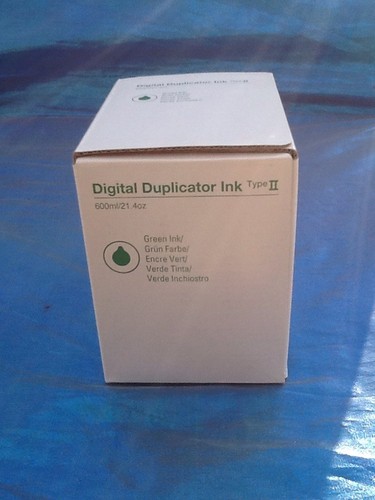 DIGITAL DUPLICATOR GREEN INK by RICOH CO, LTD- GREEN INK TYPE II  Church Sale