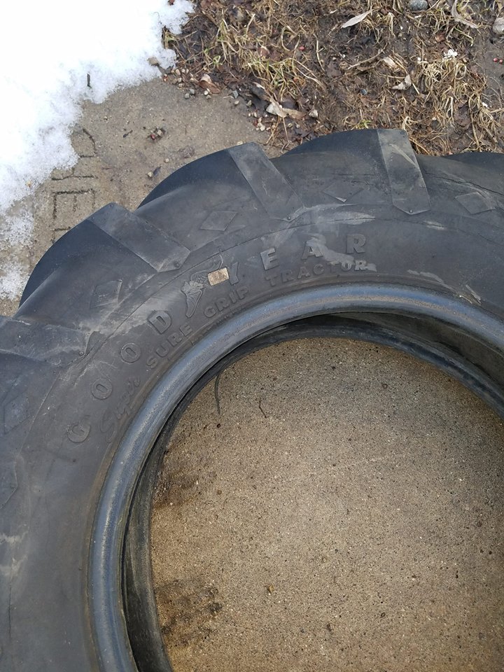 Copar Panzer T205 Garden Tractor panzer Original Rear Tires SET!! 8-16 size