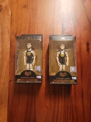 Stephen Curry Lot Of 2 Premium Funko Vinyl Gold 5-Newly SEALED NBA GSW x2 SEALED