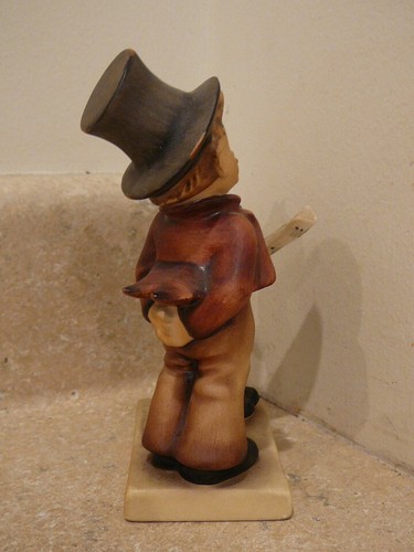 VINTAGE HUMMEL FIGURINE STATUE #130 DUET LIP BASE FULL BEE MARK TMK-2