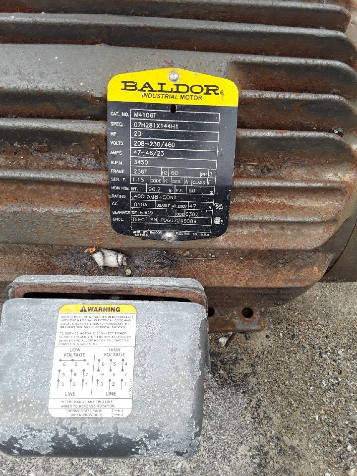 Motor for carwash vaccume