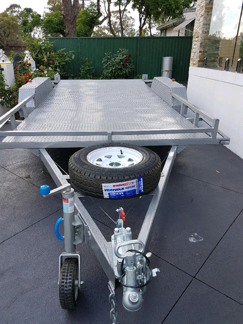 brand new car trailer 14ft x 6ft rocker suspension ...