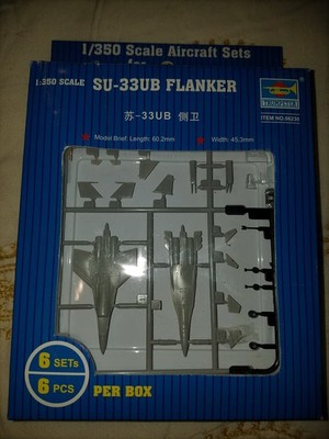 Su-33UB FLANKER 1/350 aircraft Trumpeter 6 pcs SU-34 Fullback