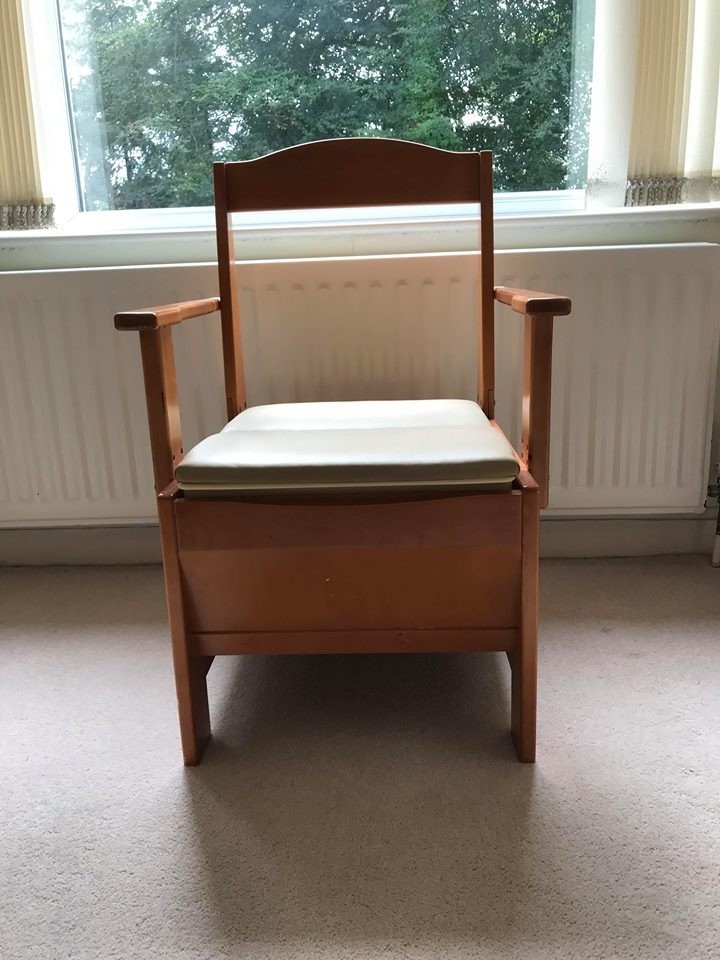 Wooden Armchair Commode/Portable Toilet Chair £30 in Bournemouth