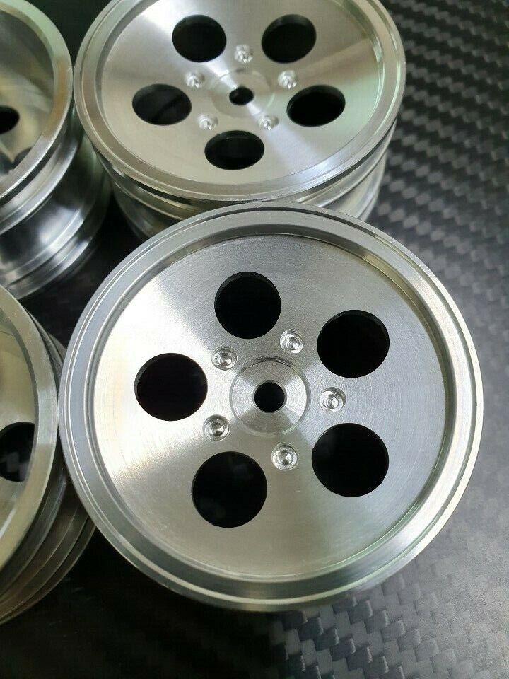 Tamiya 12mm hex Lamborghini LP500S Alloy Wheels Set #57780 TT-01 Type-E
