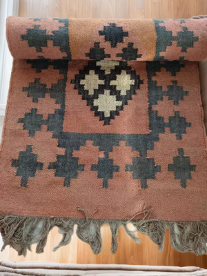 navajo kilim Vintage Kilim Rug kilim Runner  Wool Jute Rug turkish kilim rug
