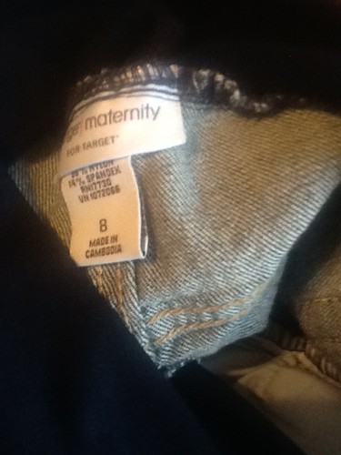 Womens Liz Lange Maternity Jean Capri. Size 8