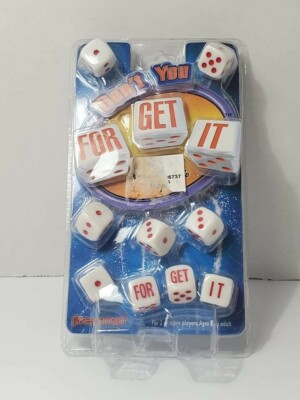 Don't You For Get It Dice Game New Sealed
