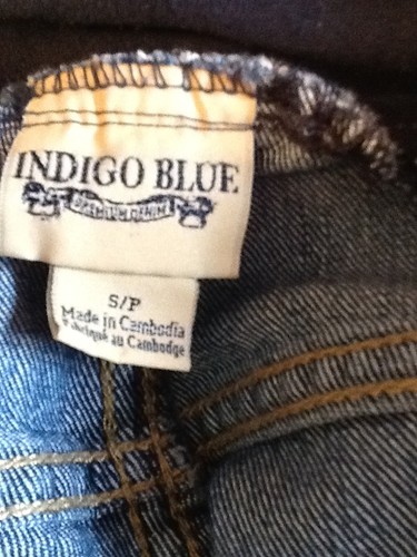 Indigo Blue Maternity Jeans Size Petite Small PS