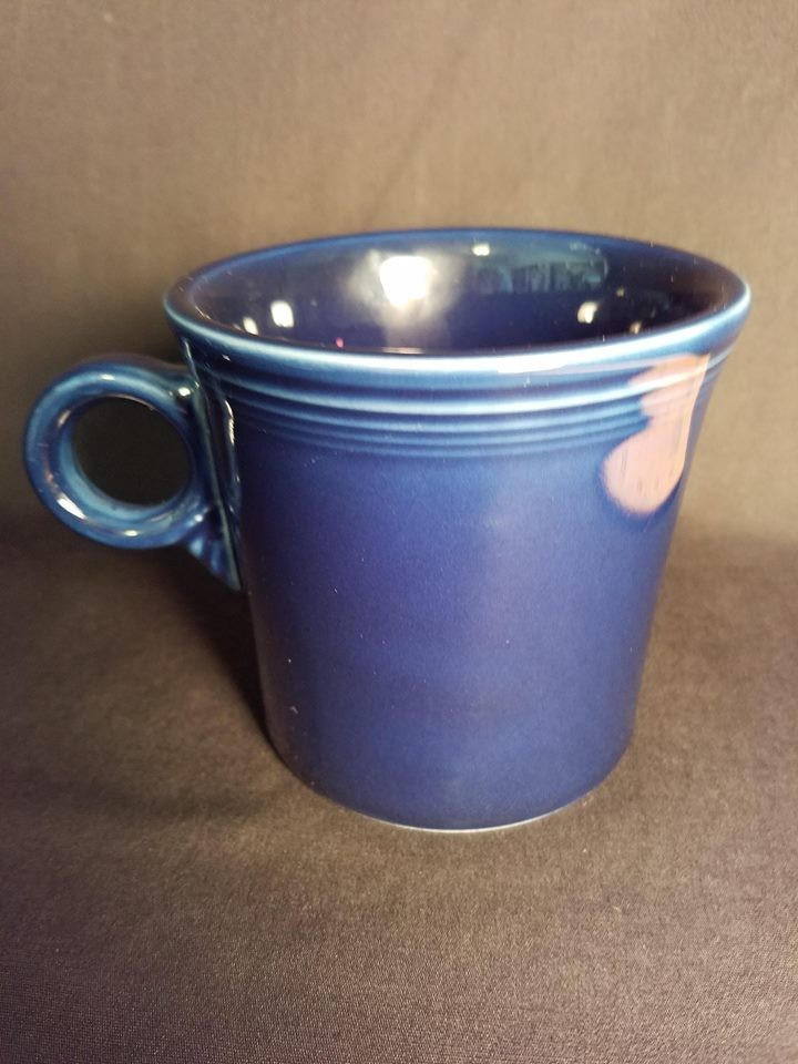 Fiestaware Peacock Blue Coffee Cup Mug Ring Handle HLC Retired