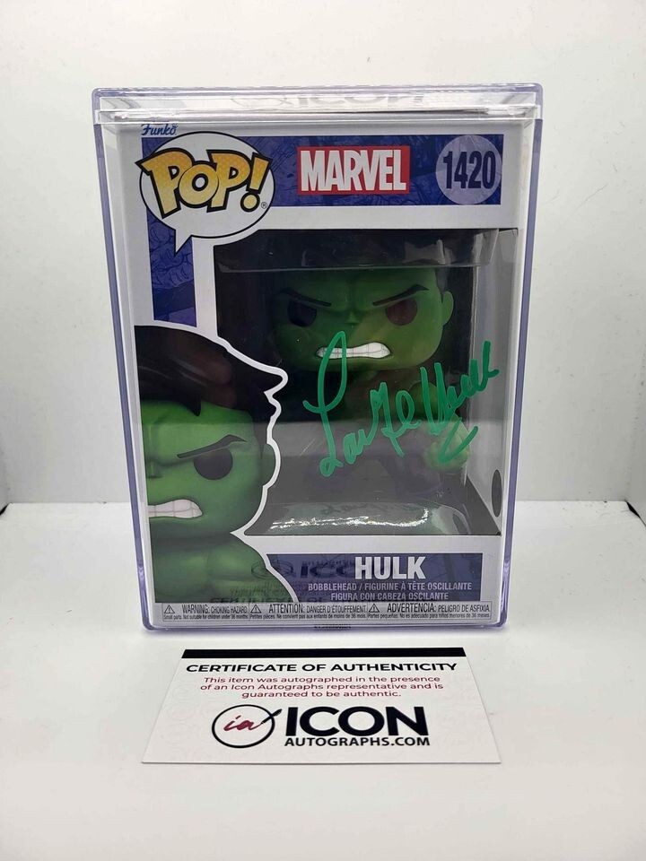 LOU FERRIGNO Signed Funko Pop Figure THE HULK #08 Marvel JSA