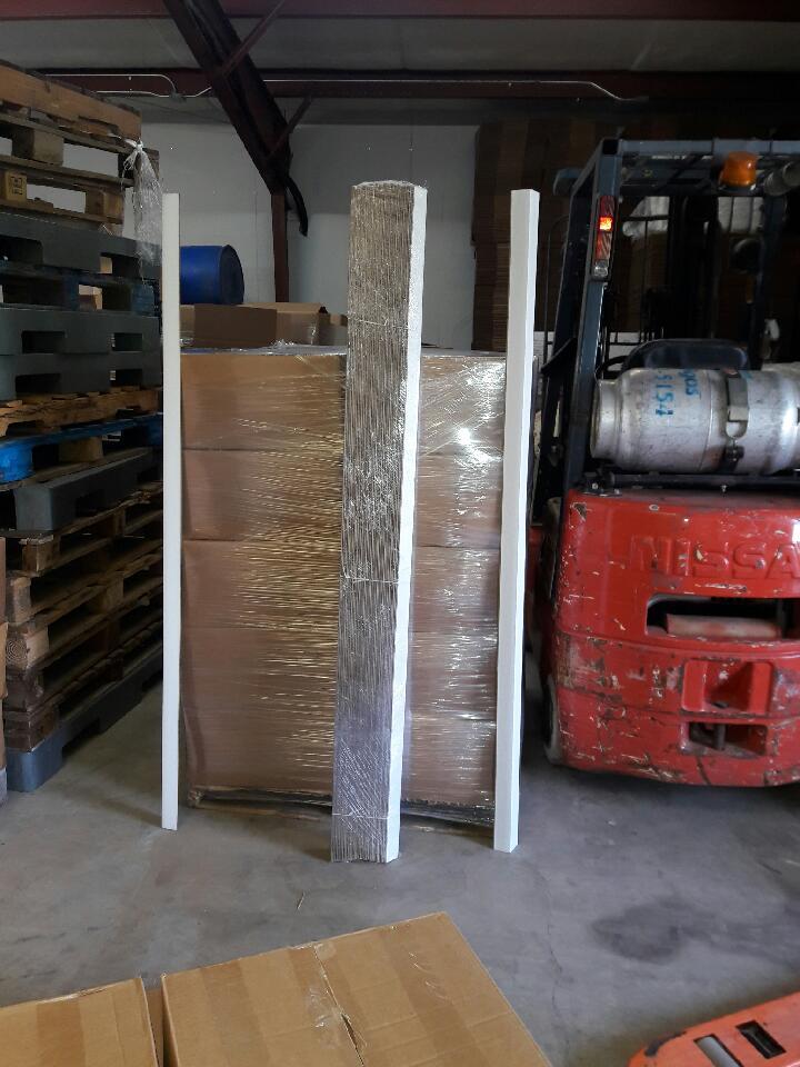 48 Cardboard Pallet Edge and Corner Protectors VBoard 2 x 2 x 72 inches NEW!!