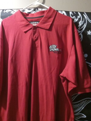Rare Mark Ecko Red Collar Grafitti Shirt 1972 Stitched Graphics XXL / 2 Button 