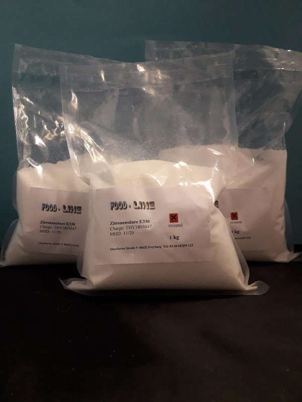 ZitronensÃ¤Ure - 3 X 1 Kg, LebensmittelqualitÃ¤T E330 - Top-Preis