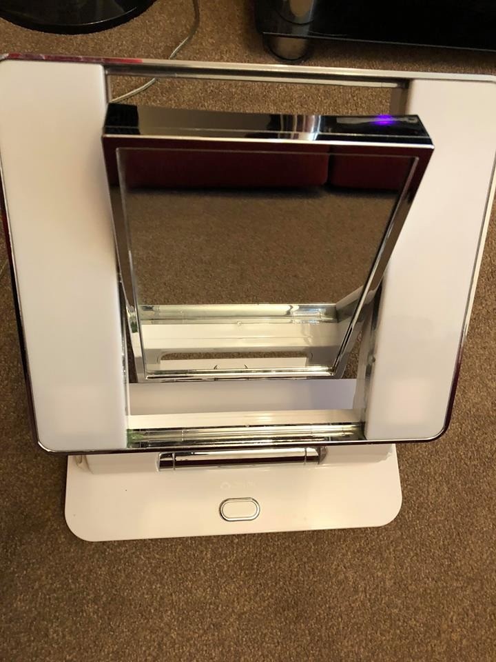 Ott Lite Natural Daylight Makeup Mirror White Chrome 26 Watt Mirror Ideas