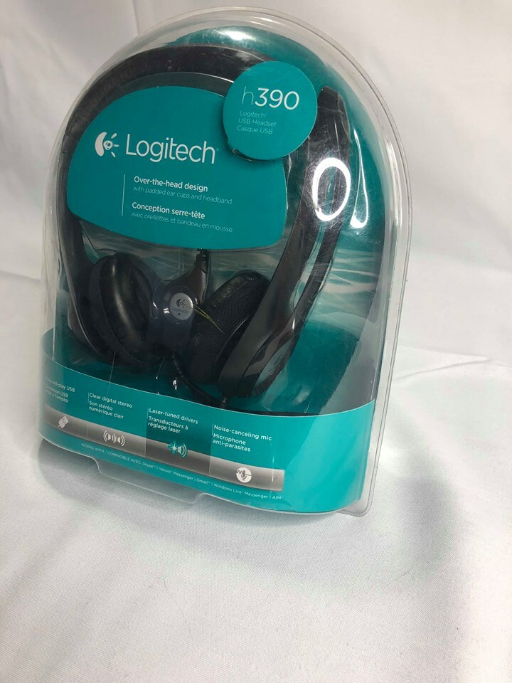 Logitech H390 ClearChat Comfort USB Headset Noise Cancelling Microphone