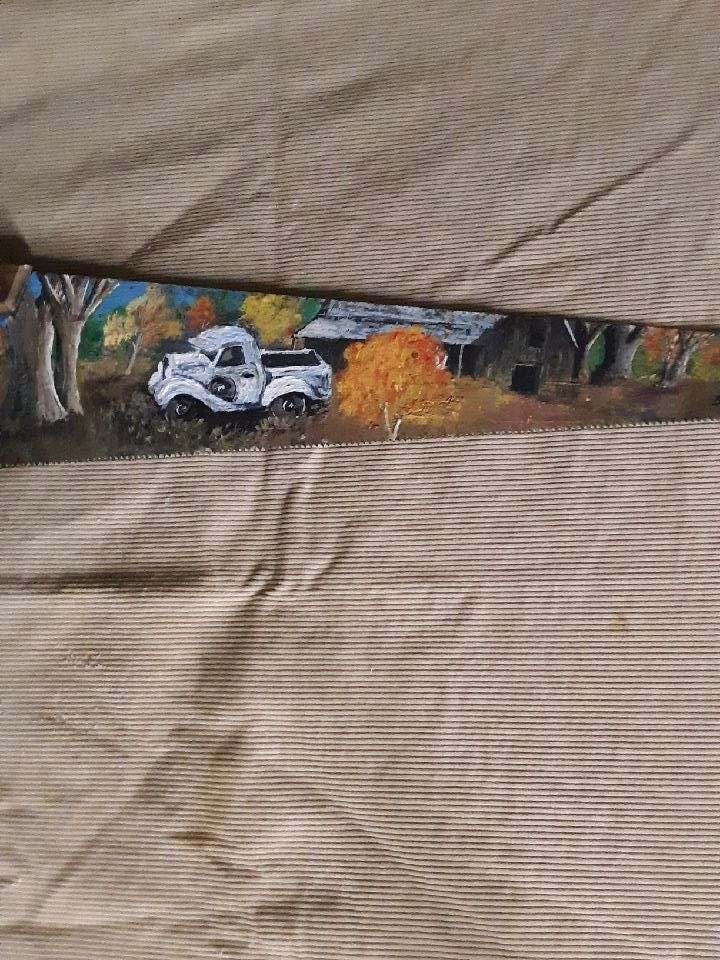 HAND PAINTED HAND SAW SIGNED BY ARTIST