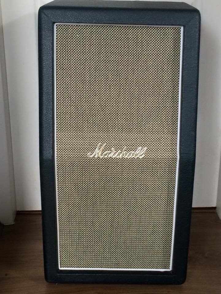 Custom 60s Marshall 2x12 Guitar Cab, 25 Watt Celestion Greenbacks