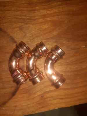 MaxiPro MPA5002 0060001  AC & Refrigeration Copper 3/4 Elbow 90 bag of 3