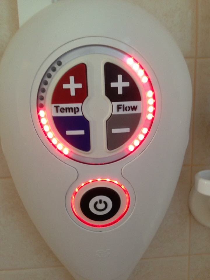 Electric shower for visually impaired or elderly in Benfleet, Essex