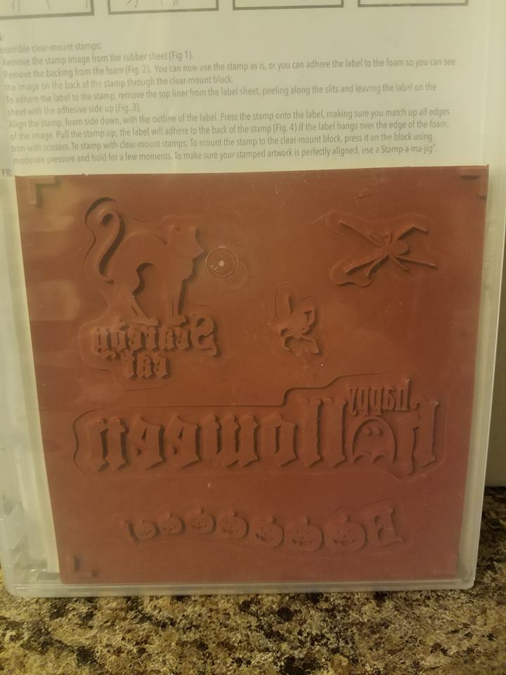 RARE Retired Stampin Up SCAREDY CAT Happy Halloween Spiders Boo - NIP