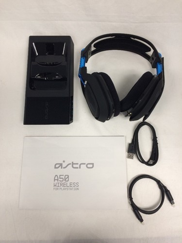 ASTRO Gaming A50 Wireless Dolby Gaming Headset - Black/Blue - PlayStation 4 & PC