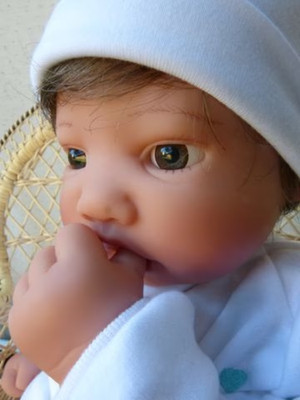 Künstlerpuppe SOMEONE TO CARE FOR GREEN;  Fa. Lee Middleton, Zertifikat, OVP neu