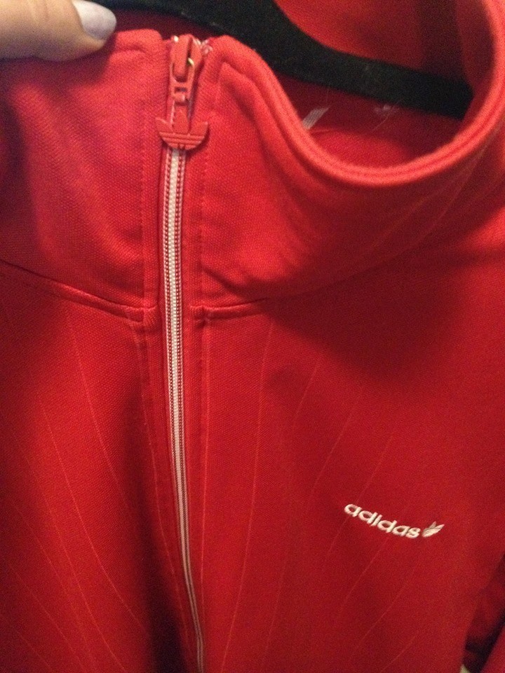 Red Adidas Retro Full Zip Track Top 2XL | in Leith Walk, Edinburgh | Gumtree