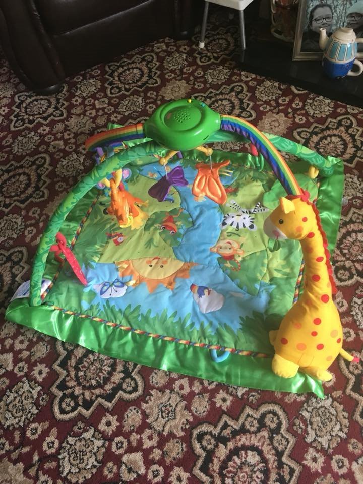 Baby Fisher Price Jungle Rainforest Activity Play / Gym Mat in Jarrow
