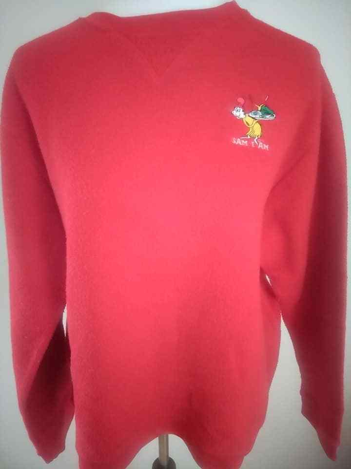 Vintage 1994 Dr Seuss Sweater Sam I Am Ugly Christmas Sweater Pullover
