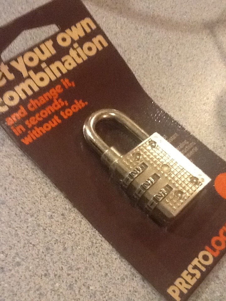 PRESTOLOCK 2470 SET YOUR COMBINATION - MADE IN THE USA - NEW OLD STOCK - BUY NOW