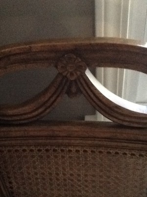 Dining table with 8 chairs and side piece