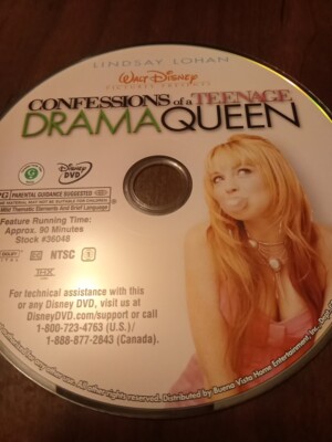 CONFESSIONS TEENAGE DRAMA QUEEN DVD DISC ONLY USED TESTED FREESHIP NO TRACKING