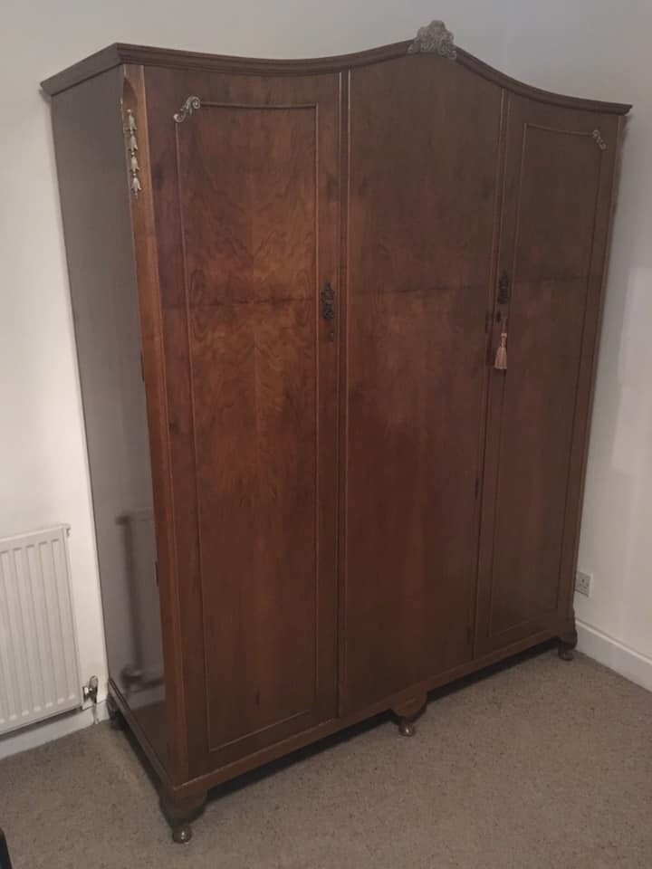 Antique Walnut Wardrobe in Meadows, Edinburgh Gumtree