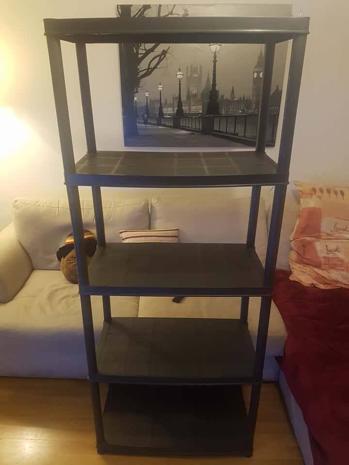 Keter 5 Tier Heavy Duty Shelving Shelf Rack Unit Stand in Skellow