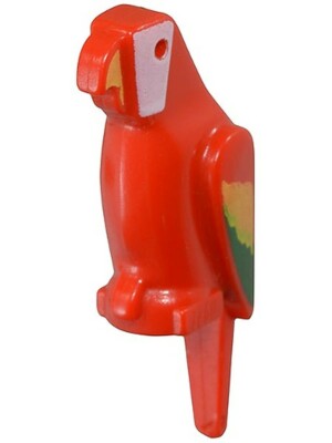 Lego PARROT Bird Animal -Red w/colorful Feathers- 2546p01- 6285 6376 6278