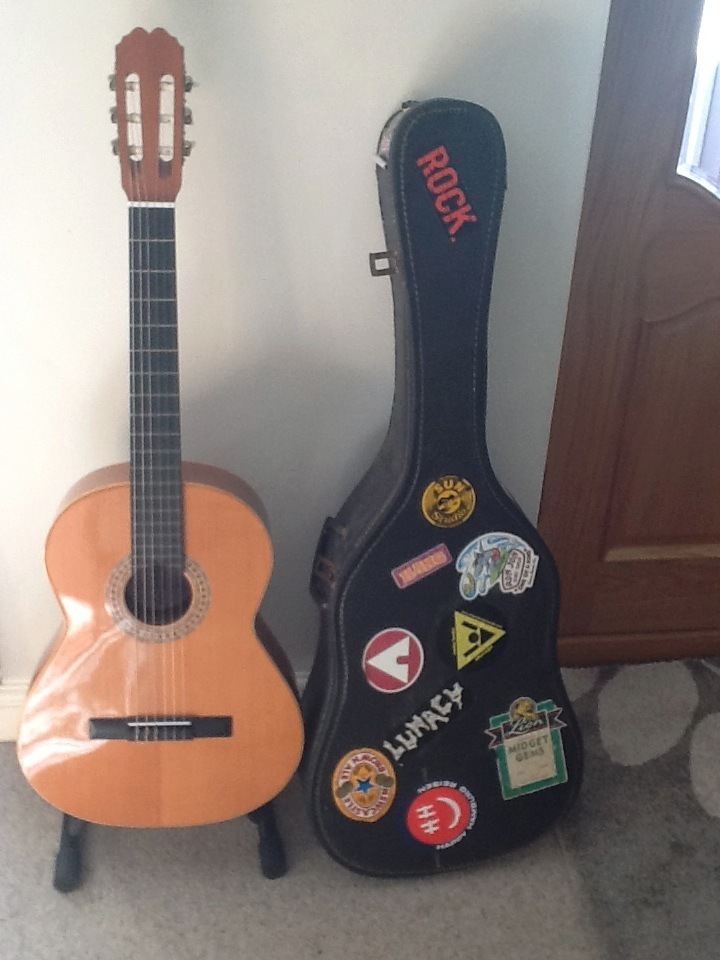 SEVILLA BM CLASSICAL GUITAR. MADE IN SPAIN. WITH CASE. LOVELY MELLOW