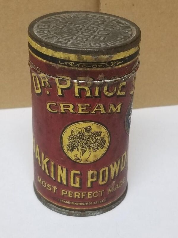 Vintage Dr Prices Cream Baking Powder 6 Oz Tin
