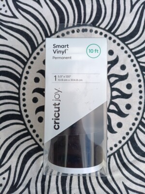 Cricut Joy Smart Vinyl Permanent 5.5''x120'' Black 10ft