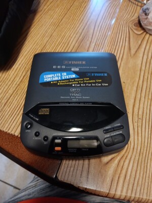 Fisher PCD-5 Personal Compact Disc CD Player EES 1 Bit Opti Trac Tested Works