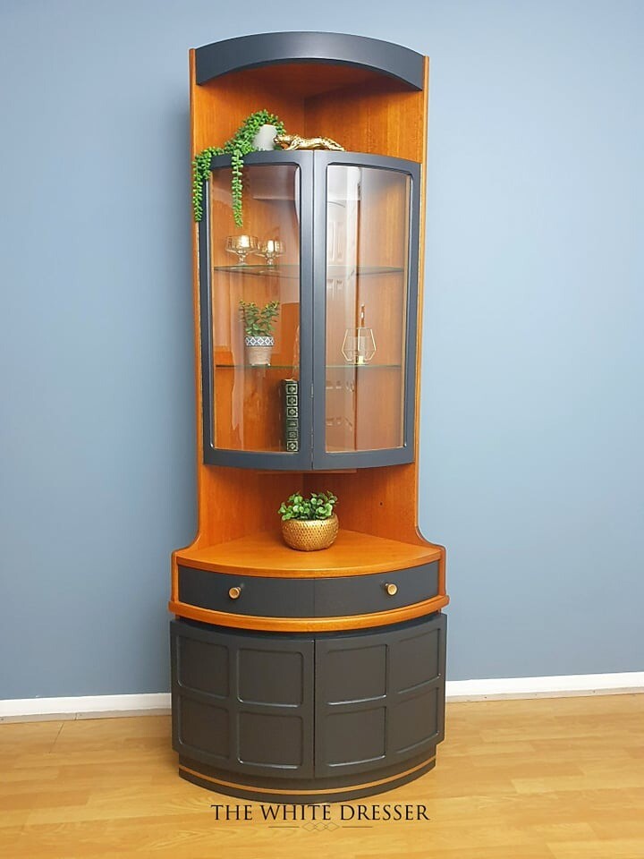 Retro Nathan furniture corner unit Mid century drinks 1970