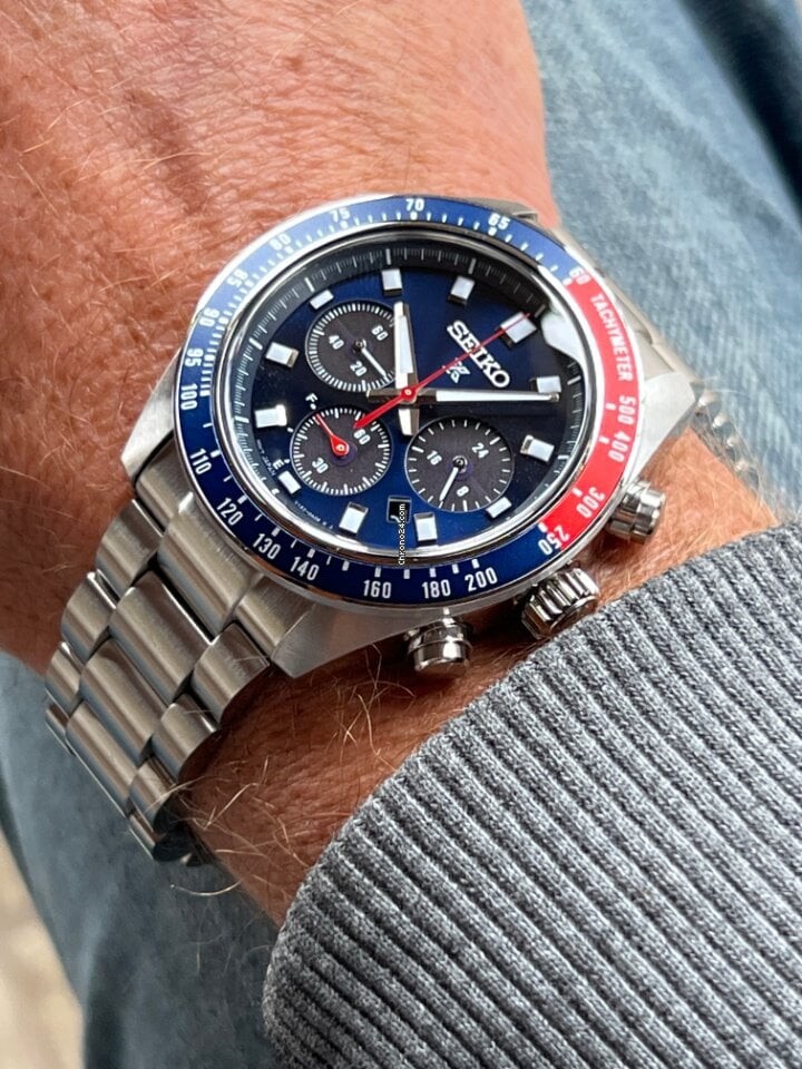 Pre-owned Seiko Prospex Speedtimer Solar Ss Men's Watch - Ssc913p1 ( Fedex 2 Day Shipping