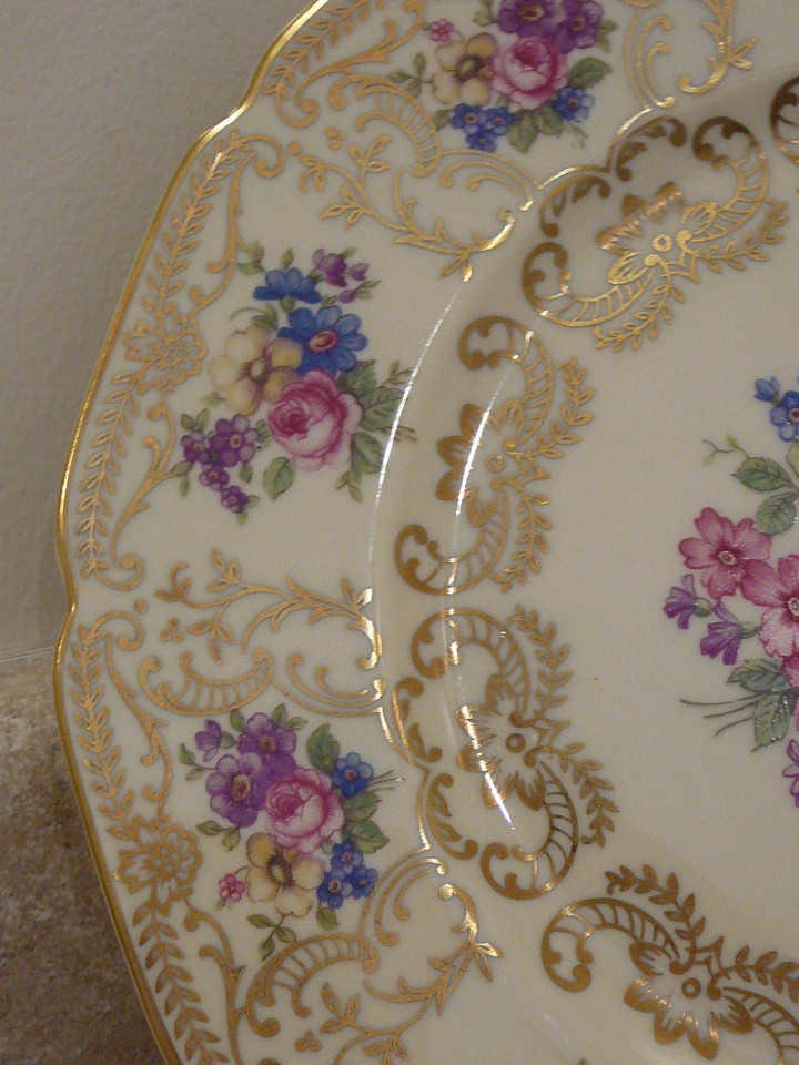 S20 VINTAGE HEINRICH H&C SELB BAVARIA FINE CHINA PORCELAIN DINNER PLATES (12)