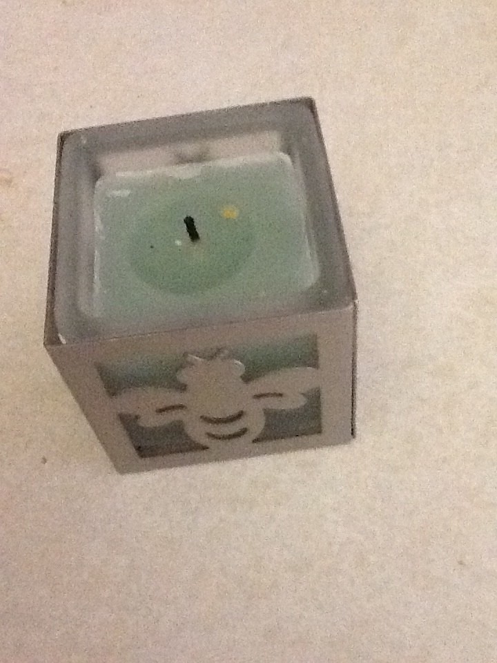 Frosted glass ladybug bumblebee and butterfly candle holders set of (3)