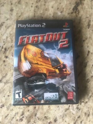 FlatOut 2 (Sony PlayStation 2, PS2, 2005) Clean Works 100%