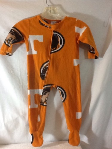 Nice SARA LYNN TOGS 18 Months TENNESSEE VOLS Footed Sleeper VERY SOFT Zip Close